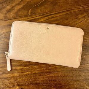 Pink Zip-Around Wallet